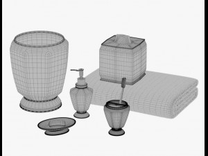 bathroom accessories vol 01 3D Model
