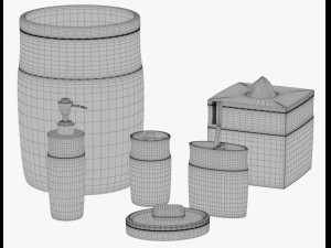 bathroom accessories vol 01 3D Model