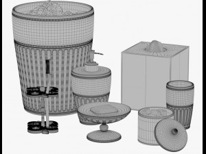bathroom accessories vol 01 3D Model