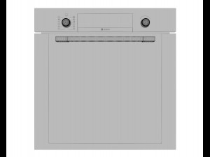 3d bosch oven hba337bw0r model 3D Model