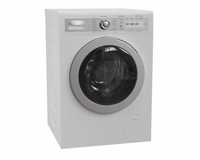 3d bosch washer way32742oe model 3D Model .c4d .max .obj .3ds .fbx .stl .blend 