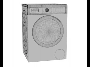 3d bosch washer way32742oe model 3D Model