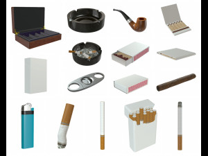 smoking stuff Modelo 3D