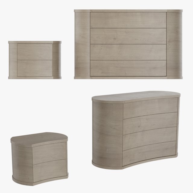 colombini casa polaris bedroom furniture 3d 3D Модель .c4d .max .obj .3ds .fbx .stl .blend 