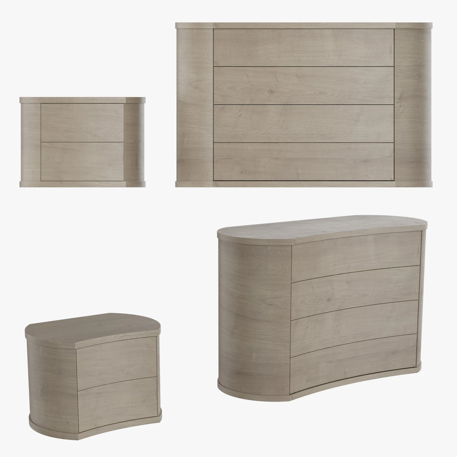 colombini casa polaris bedroom furniture 3d 3D Model .c4d .max .obj .3ds .fbx .stl .blend 