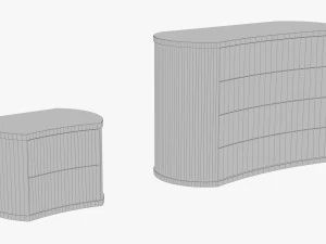 colombini casa polaris bedroom furniture 3d 3D Model