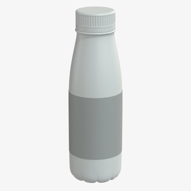 3d yoghurt bottle model 3D Model .c4d .max .obj .3ds .fbx .stl .blend 