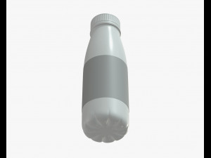 3d yoghurt bottle model 3D Model