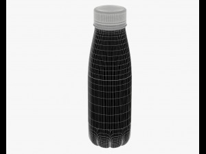3d yoghurt bottle model 3D Model