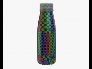 3d yoghurt bottle model 3D Model