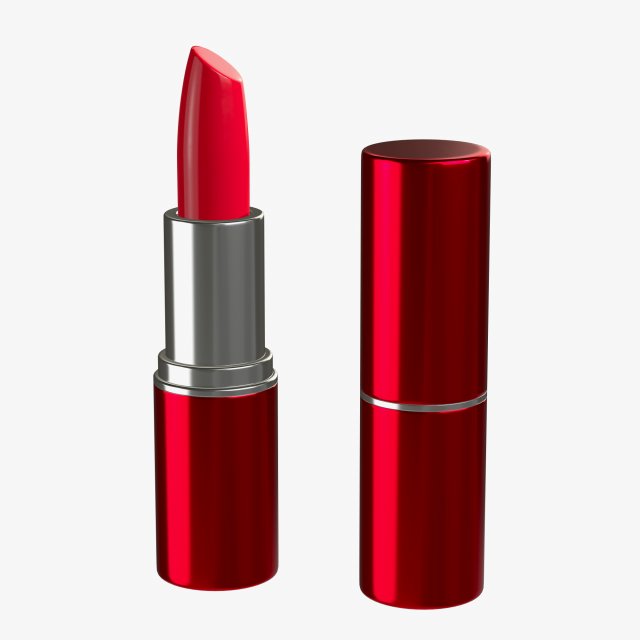3d lipstick red model Modello 3D .c4d .max .obj .3ds .fbx .stl .blend 