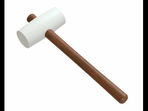 martelo de borracha branco 3d Modelo 3D