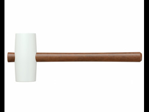 white rubber mallet 3d 3D Модель