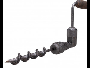 3d vintage hand drill model 3D Model