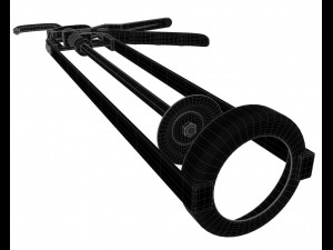 skeleton type manual caulking Model 3D
