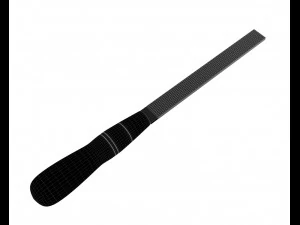 grosa de corte retangular de madeira Modelo 3D