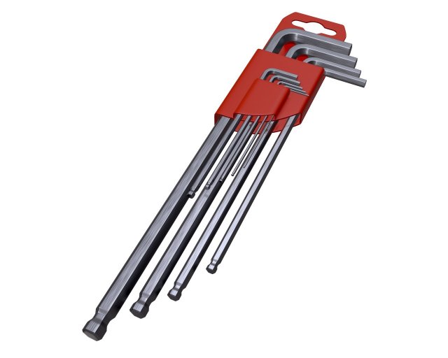 3d hex key set Modello 3D .c4d .max .obj .3ds .fbx .stl .blend 