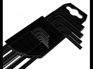 3d hex key set 3D Model
