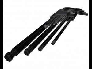 3d hex key set Modello 3D