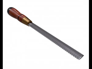 Raspa semicircolare per legno a taglio grosso Modello 3D