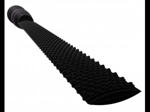 half round wood course cut rasp 3D Model
