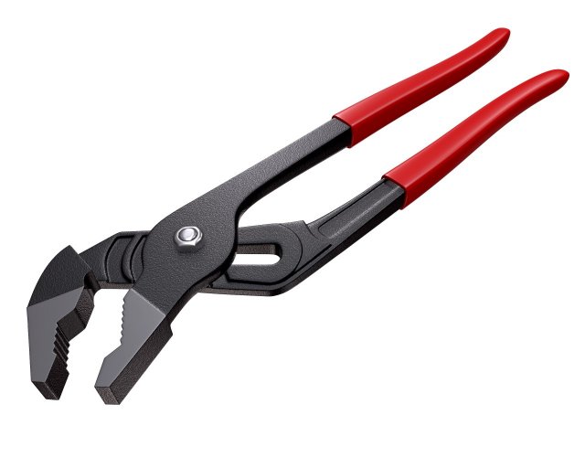 groove joint water pump pliers Modello 3D .c4d .max .obj .3ds .fbx .stl .blend 