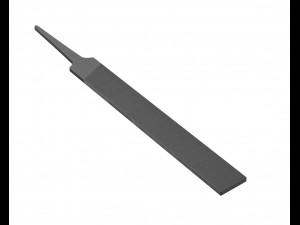 grobet flat hand file Modelo 3D
