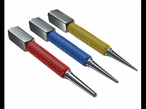 dynagrip nail punch set 3 piece model Modelo 3D