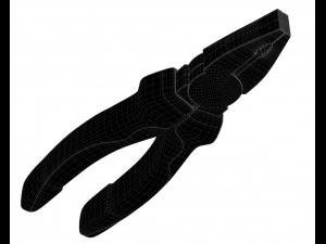 3d combination pliers 3D Model