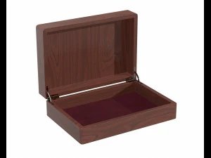 3d wood box opened 3D Model