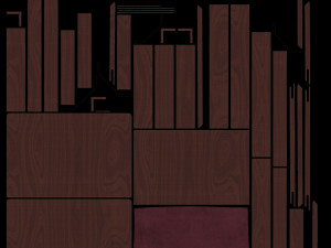 3d wood box opened Modelo 3D