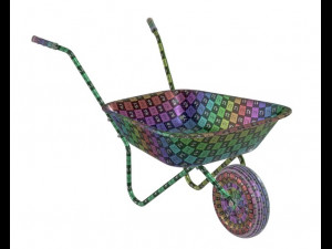 3d wheelbarrow 02 3D Model