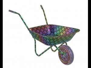 3d wheelbarrow 02 3D Model