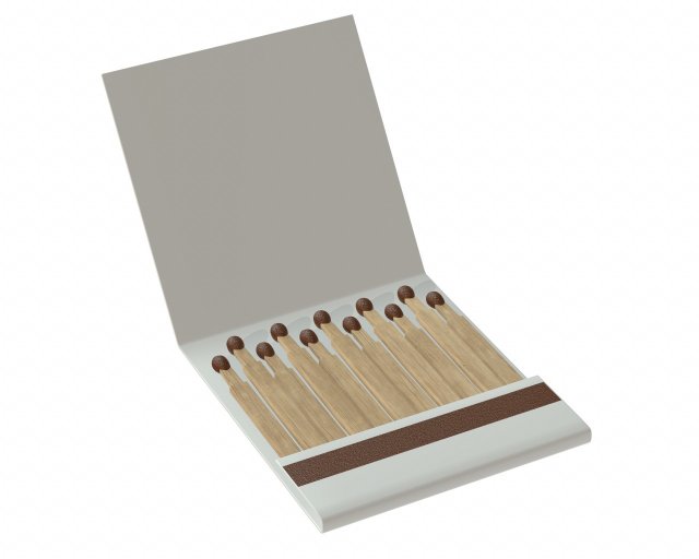 3d slim matches 02 3D Модель .c4d .max .obj .3ds .fbx .stl .blend 