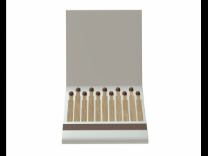 3d slim matches 02 3D Модель