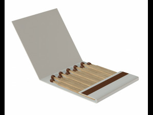 3d slim matches 02 3D Модель