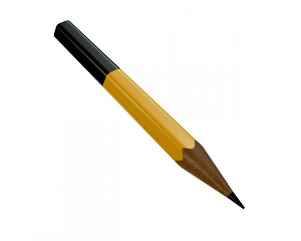 3d pencil 02 model Modelo 3D .c4d .max .obj .3ds .fbx .stl .blend 
