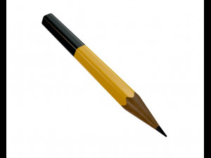 3d pencil 02 model 3D मॉडल