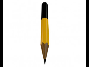 3d pencil 02 model Modelo 3D
