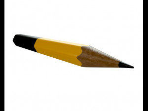 3d pencil 02 model Modelo 3D