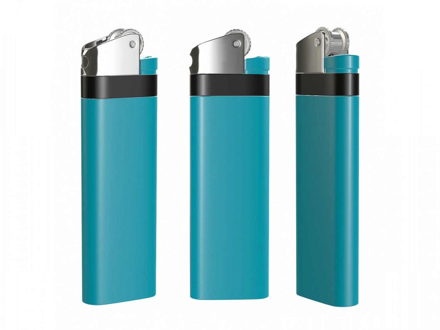 lighter 01 3D Model .c4d .max .obj .3ds .fbx .stl .blend 