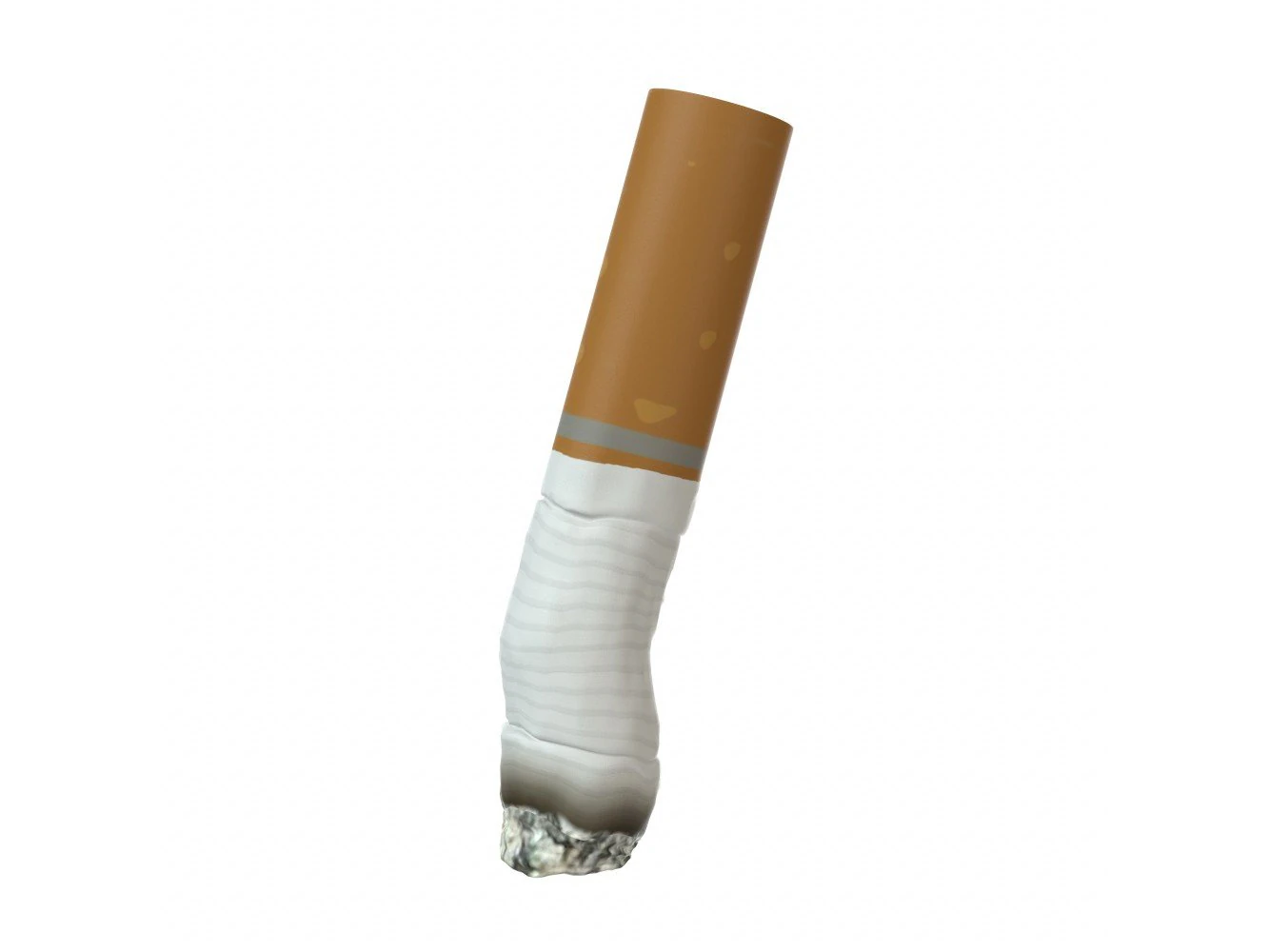 cigarette small 3D Model .c4d .max .obj .3ds .fbx .stl .blend 