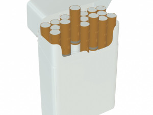 cigarette box 3d 3D Модель