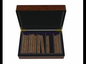 cigar box full 3D 模型