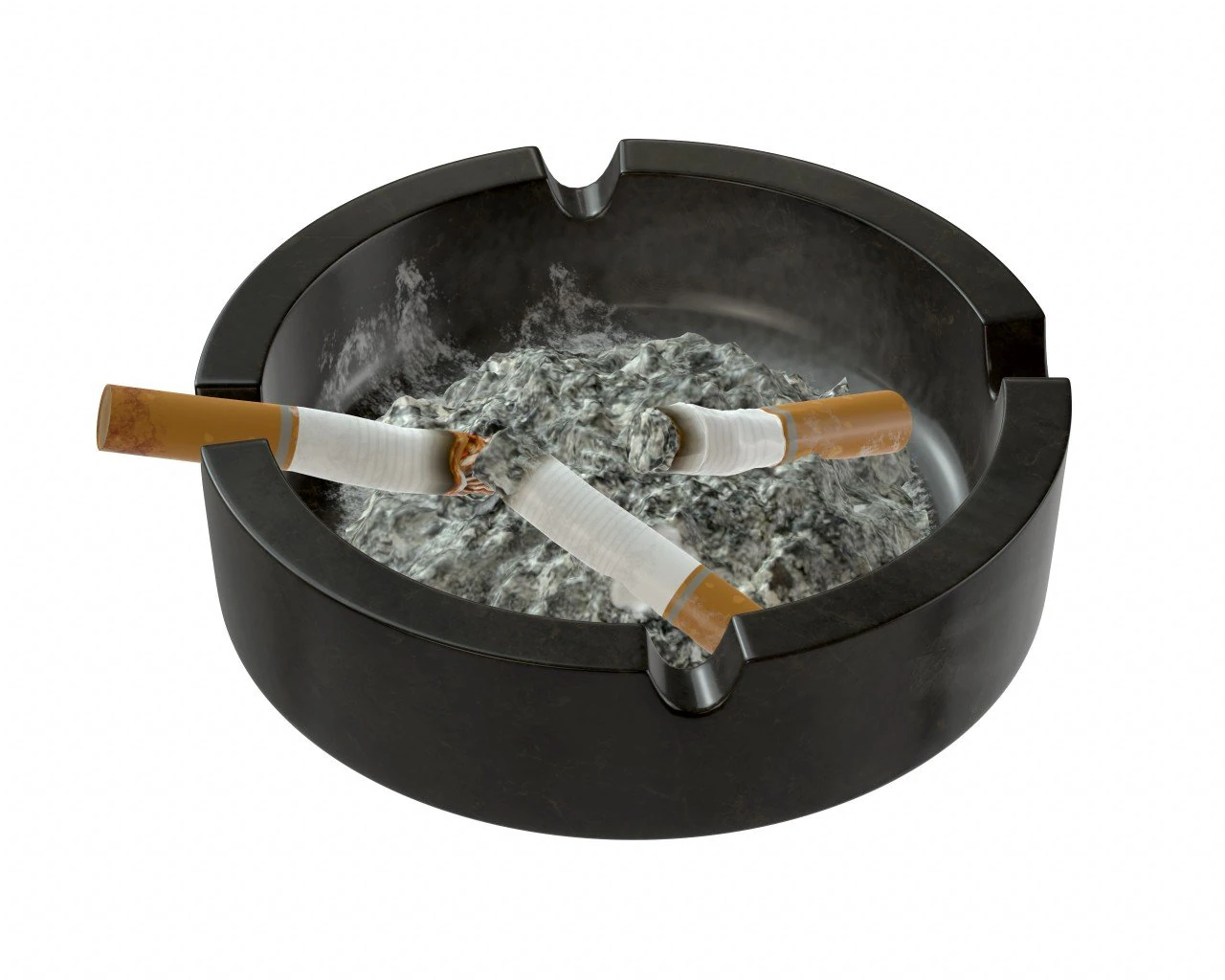 ashtray used 3D Model .c4d .max .obj .3ds .fbx .stl .blend 