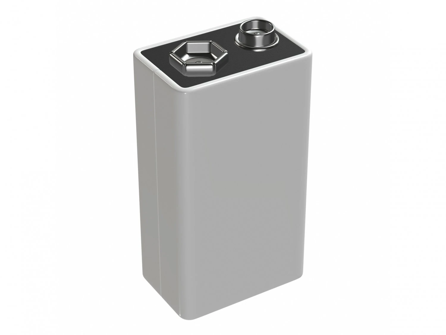 9v battery 3d 3D Model .c4d .max .obj .3ds .fbx .stl .blend 