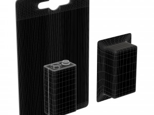 9v battery package 1 3D Model