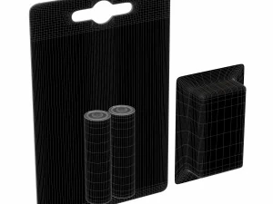 aa battery package 1 3D Model