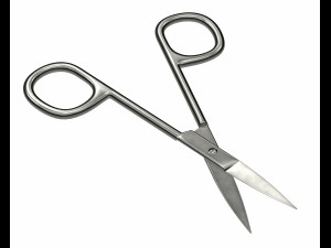 3d scissors opened Modelo 3D