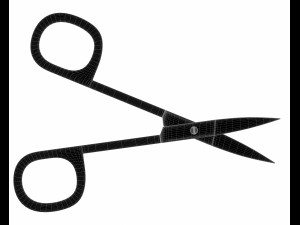 3d scissors opened Modèle 3D